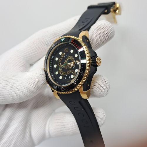 Gucci Snake DIVE YA136219 Black Snake Motif Dial Swiss Watch at Rs