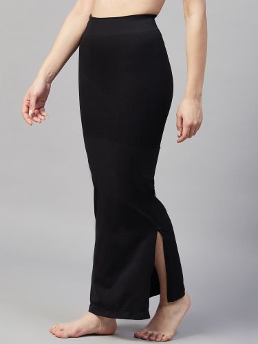 Soft Branded Saree Shaper (Seamless Peticot), Color : Black