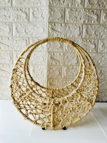 Metal Fancy Jute Gift Hamper Basket 10x8inch, 12x8inch, Customized