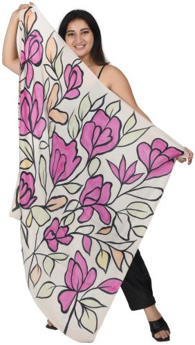 Silk Habutai Square Scarfs, Color : Multicolor