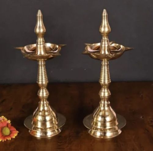 Polished Metal Diya for Home Decor