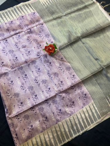 Handloom Silk Saree, Design : Printed