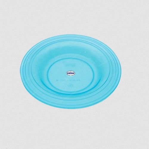 Blue Round Plastic Plate, Weight : 0.33 Lbs