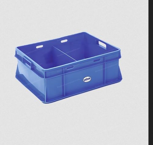 Rectangular Blue Plastic Dairy Crate, Capacity : 10 Litres
