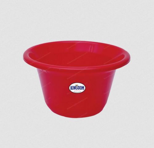 Plain Red Plastic Bathroom Tub