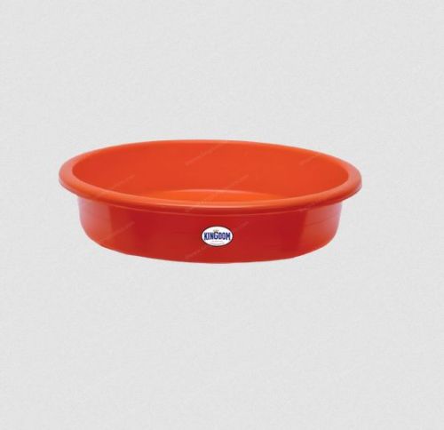 Red Plain Plastic Basin Standard