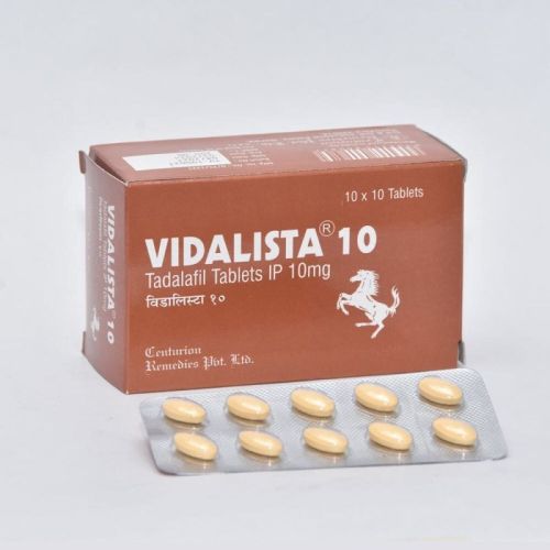 Vidalista 10 Mg Tablets, Color : Yellow, Packaging Type : Box