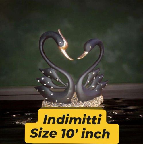 Matte Resin 10 Inch Black Swan Statue, Packaging Type : Box