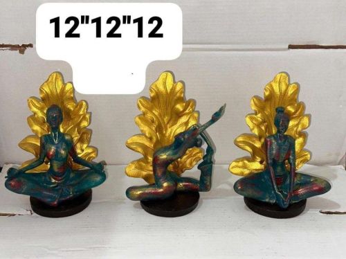 Resin Matte 12 Inch Yoga Lady Decorative Statue, Packaging Type : Box