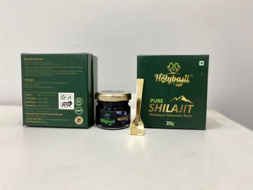 Holybasil Common Black Shilajit Extract, Packaging Size : 5Kg