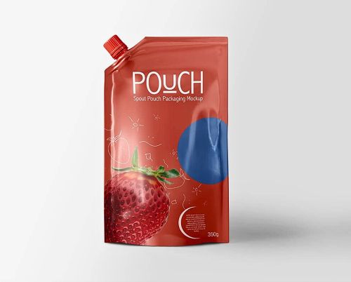 Printed LD Plastic Spout Packaging Pouch with Cap