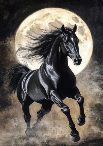 Fine Horse Canvas Painting, Brand Name : Neutral Mode Fineart