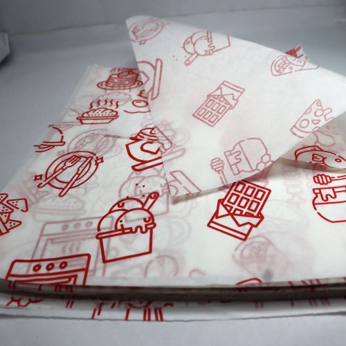 120GSM Food Grade Red Ink Printed One Side Coated Butter Paper