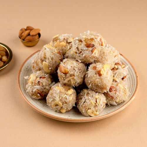 Dry Fruits 1 Kg Herbal Dink Laddu, Packaging Type : Zip Pouch
