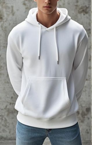 Plain Woolen Mens Casual Wear Hoodie XXXL, XXL, XL