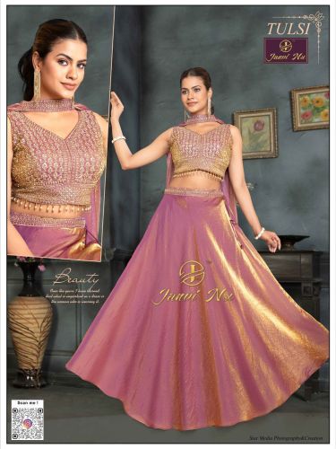 Designer Velvet Wedding Embroidery Lehenga