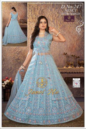 Traditional Georgette Embroidered Wedding Lehenga for Festive Occasions