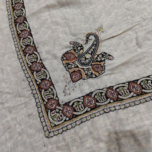 Embroidered Self Pashmina Woolen Head Scarf, Gender : Male