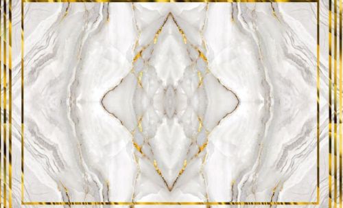 SD-1527 Digital Golden Grey UV PVC Marble Sheet