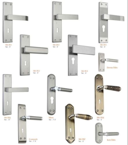 Polished Stainless Steel Mortise Door Handle, Color : Silver