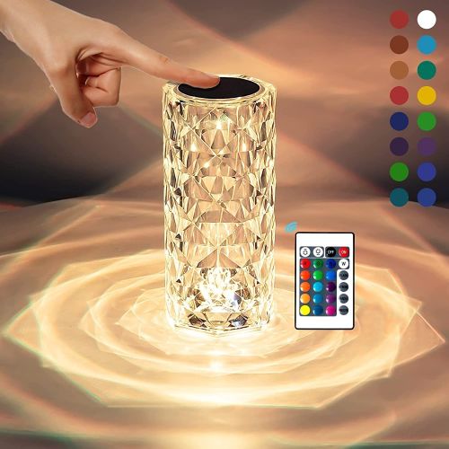 Crystal Touch Night Lamp, Color : Multicolor