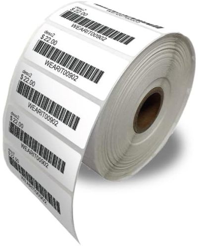 Paper & Vinyl Printed Barcode Label for Industrial Use