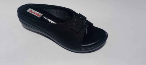 Synthetic Leather Designer Party Wear Ladies Flat Sandal