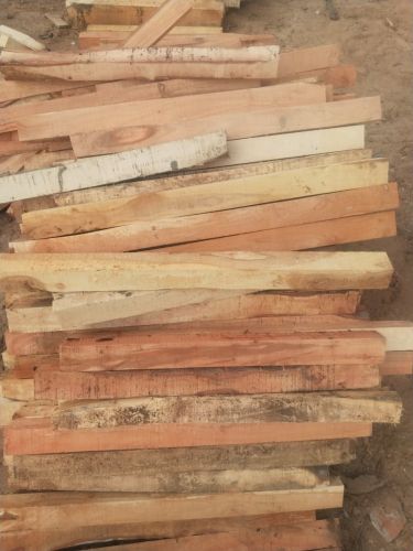 Plain Matt Finish Jungle Wood Plank, Color : Creamy-brown