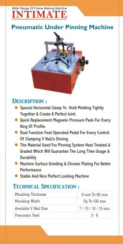 Manual Pneumatic Pinning Machine, Color : Blue