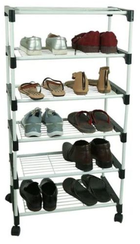 5 Layer Mild Steel Powder Coated Shoe Rack