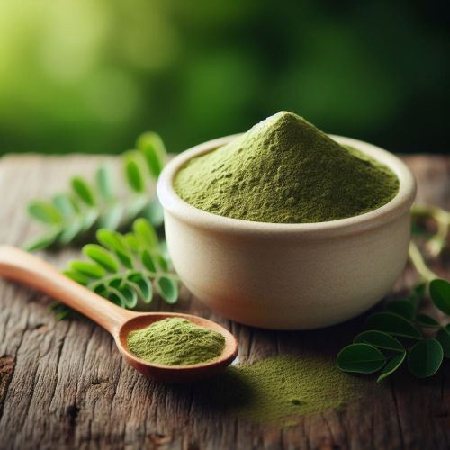 Dehydrated Moringa Powder, Color : Green, Purity : 100%