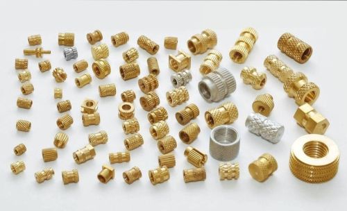 Brass Hot Melt Inset Nut, Color : Golden