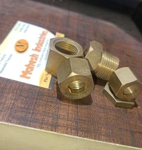 NPT Brass Bushing, Color : Golden