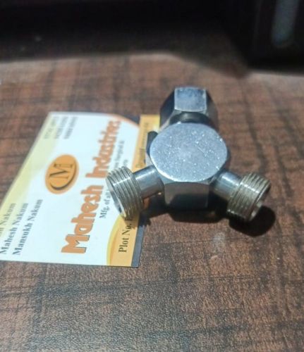 Stainless Steel Twin BPC Y Connector, Color : Silver