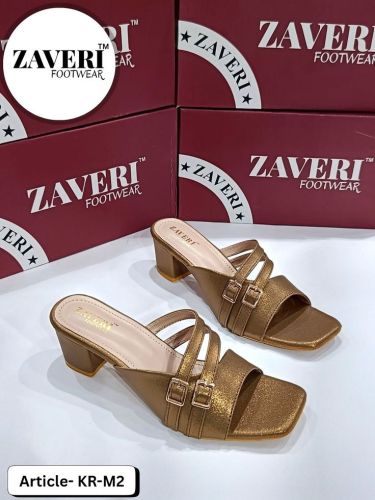 Plain Ladies Chappal, Color : Brown Party Wear