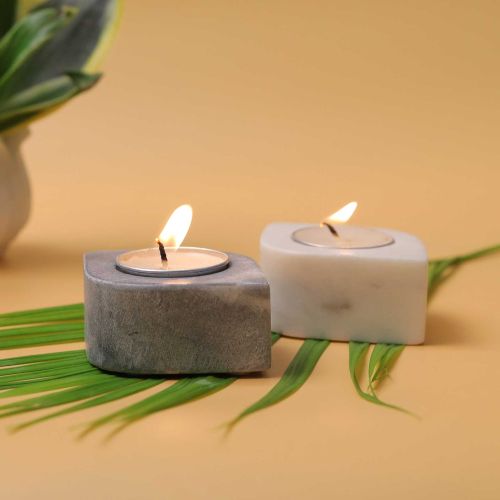 Marble T-Light Candle Holder ·, Color : Multiple Color