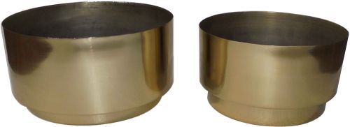 Polished Iron Planters, Color : Gold 10 Inches