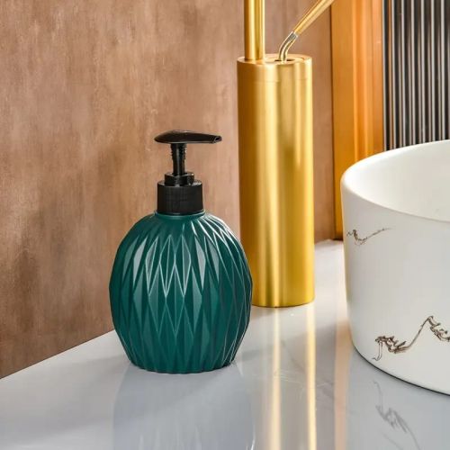 Green Plastic Liquid Soap Dispenser, Capacity : 300 Ml