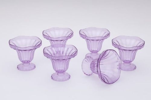 Ice Cream Plastic Cup, Color : Purple