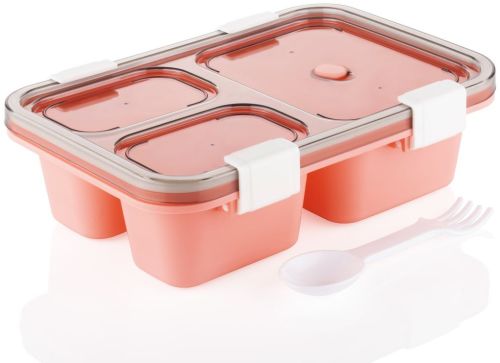 Rectangular Plastic Food Packing Lunch Box, Color : Pink & Blue