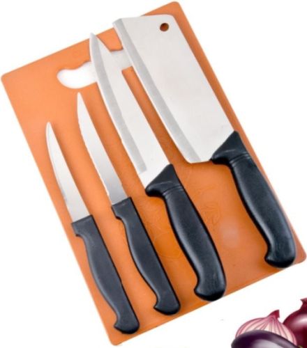 Stainless Steel Knife Set, Color : Silver, Black for Kitchen