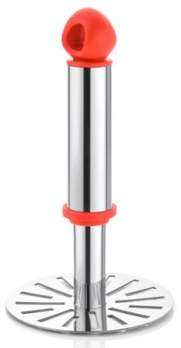 Polished Stainless Steel Potato Masher, Color : Silver