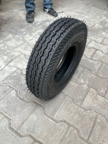 Rubber Three Wheeler Tyres, Brand Name : Trimphant 4.00-8 8 PR TT