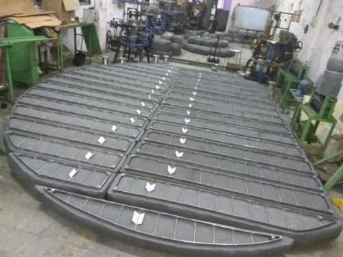 Polypropylene Lined Coalescer Pad, Color : Black-Grey, White, Blue