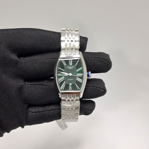 Longines Evidenza Steel Green Roman Marking Dial Swiss Watch