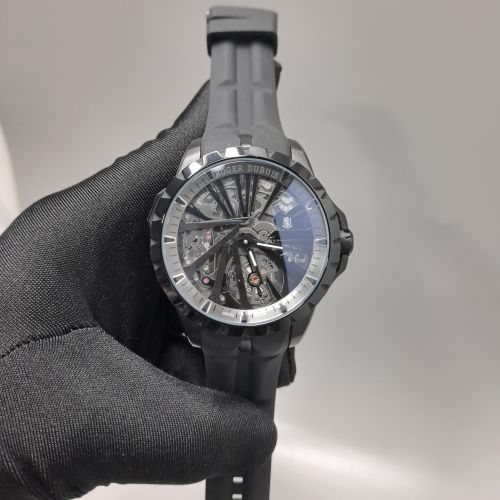 Roger Dubuis Oblvlo Cyber Skeleton Full Black Edition Swiss Automatic Watch