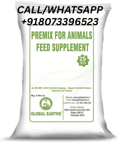 Premix For Animals Feed Supplement, Brand Name : Global Earths