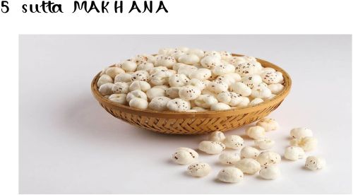 Dried 5 Suta Makhana, Grade Standard : Food Grade