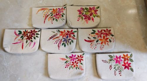 Jute Gift Pouch, Color : Cream 23x10x10cm