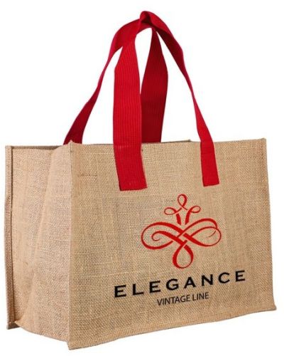 Printed Jute Grocery Bag Body 50cm X 40cm X 30cm